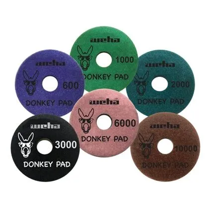 147272-6T 4" WEHA DONKEY POLISHING PADS - Detroitdiamondtools