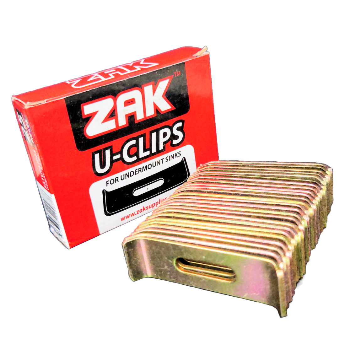 ZAKUCLIPS-1-2 STAINLESS STEEL SINK "U" CLIPS - Detroitdiamondtools