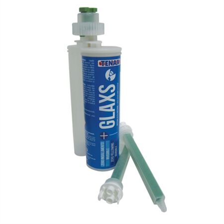 1RGLAXSFASTTRANSP-2T TENAX GLAXS TRANSPARENT 215 ML 2+1 215 ML CARTRIDGE ADHESIVE - Detroitdiamondtools
