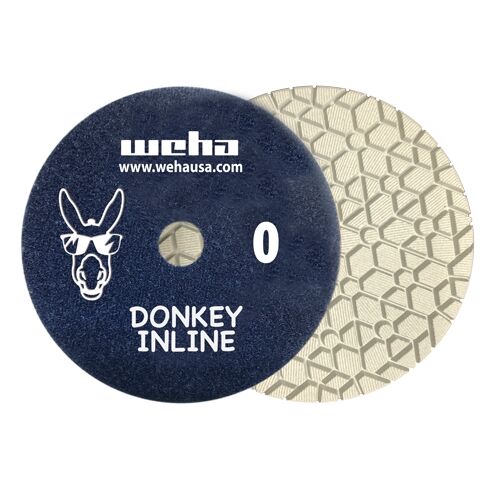 13390-4 WEHA DONKEY 6" 3 STEP INLINE POLISHING PADS Step 0- Detroitdiamondtools
