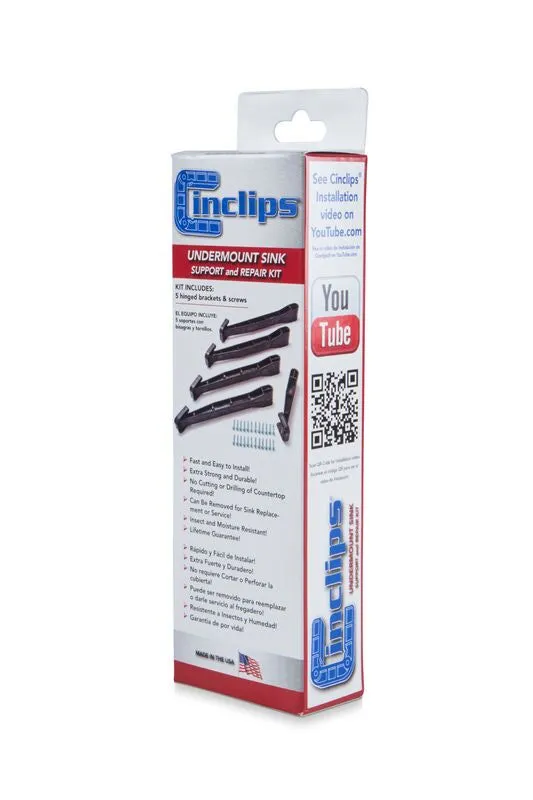 CINCLIPS1 CINCLIPS UNDERMOUNT SINK SUPPORT