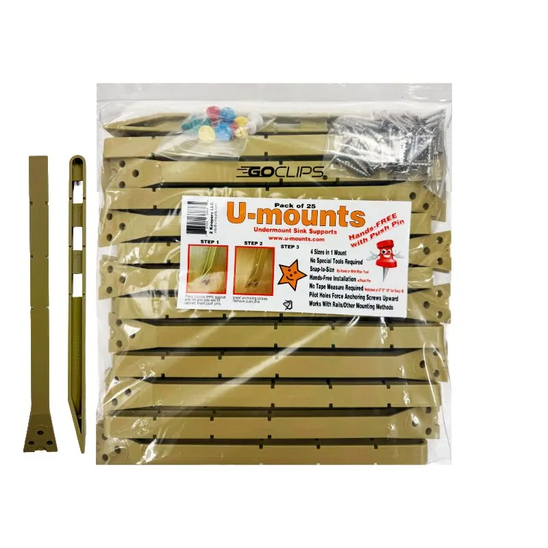 go clips umount-5 go clips case std u-mount - detroitdiamondtools