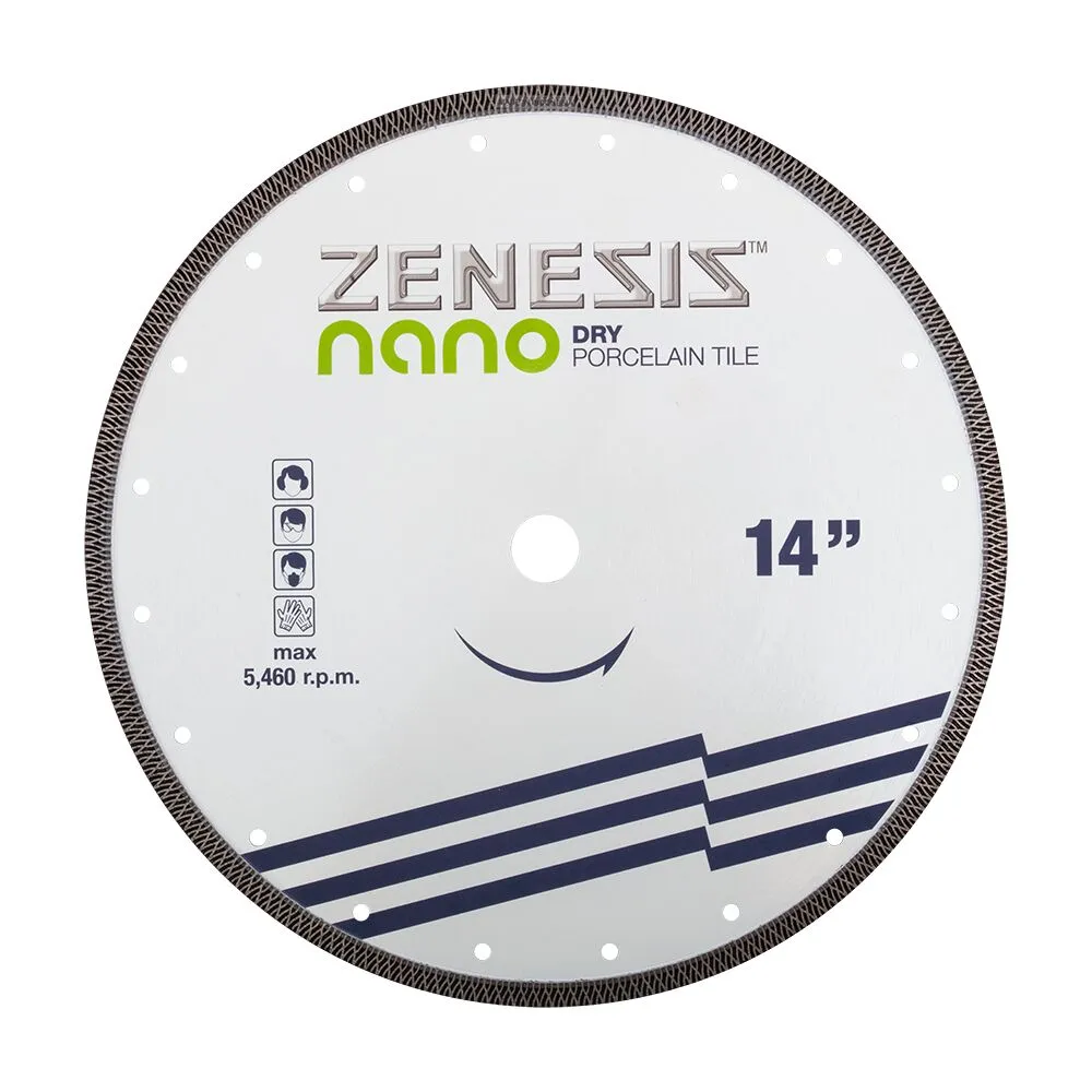 ZENESIS™ NANO DRY PORCELAIN BLADE ZENESIS™ NANO DRY PORCELAIN BLADE - Detroitdiamondtools