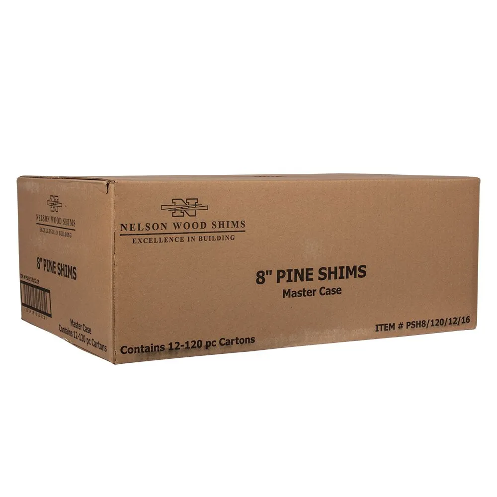 NELSON PRO PACK CARTON 120 COUNT 8IN WOOD SHIMS NELSON PRO PACK CARTON 120 COUNT 8IN WOOD SHIMS