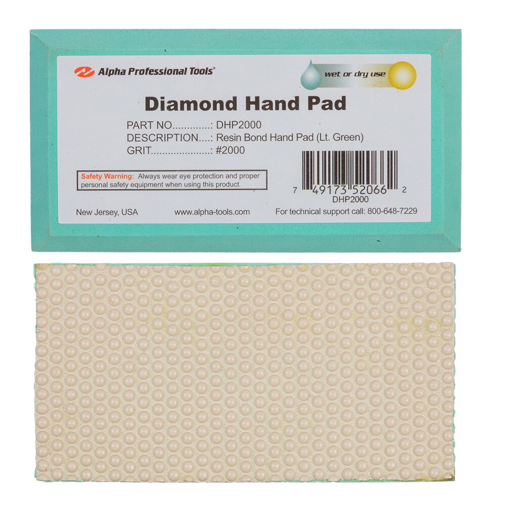 2000 Grit 3 (1000x1000) ALPHA DIAMOND HAND PADS