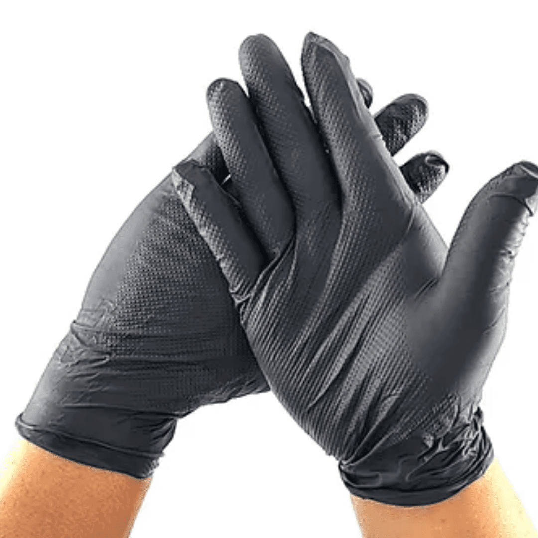 Nitrile Glove Black 10mil (3) BLACK NITRILE GLOVES 10mil - Detroitdiamondtools