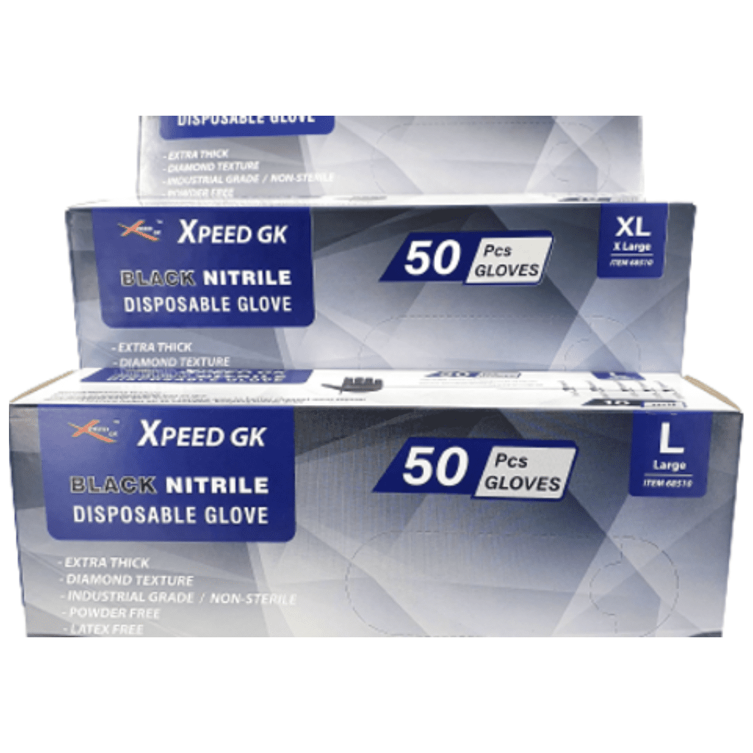 Nitrile Glove Black 10mil (4) BLACK NITRILE GLOVES 10mil - Detroitdiamondtools