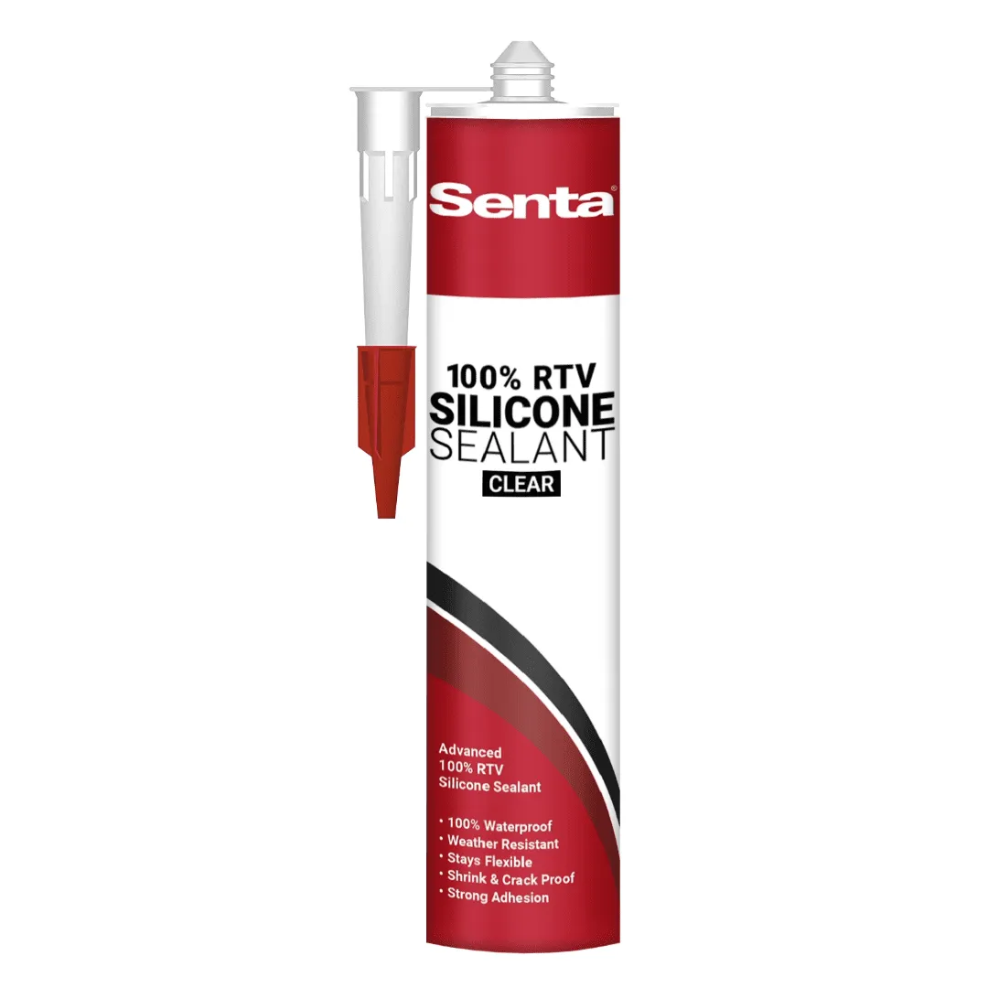 SENTA CLEAR - 1 SENTA 100% RTV SILICONE SEALANT - CLEAR - Detroitdiamondtools
