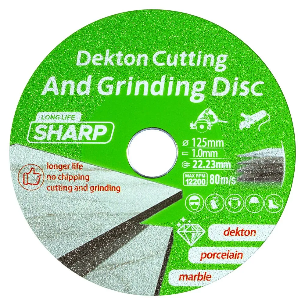 GREEN ELECTROPLATED BLADE FOR DEKTON/PORCELAIN) GREEN ELECTROPLATED BLADE FOR DEKTON/PORCELAIN - Detroitdiamondtools