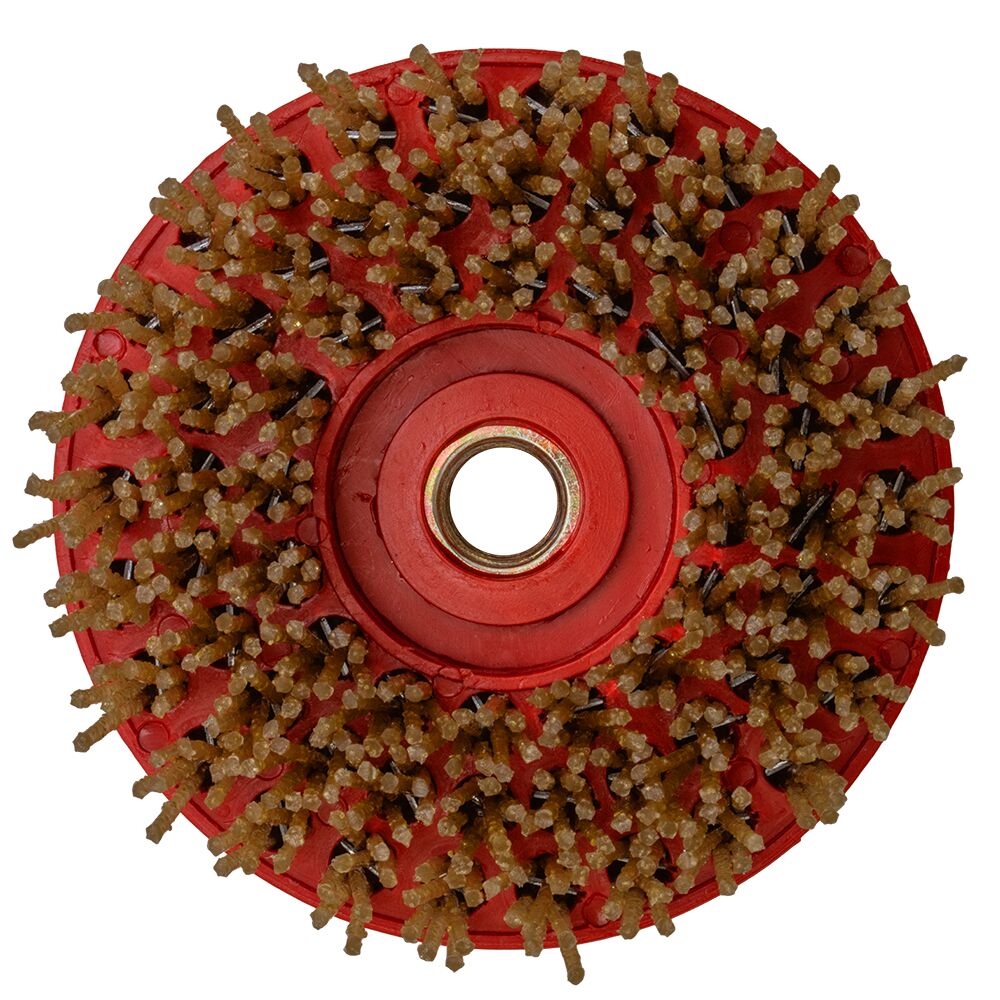 DDT 4" DIAMOND ANTIQUING BRUSH 5/8 - 11 THREAD DDT 4" DIAMOND ANTIQUING BRUSH 5/8 - 11 THREAD - Detroitdiamondtools