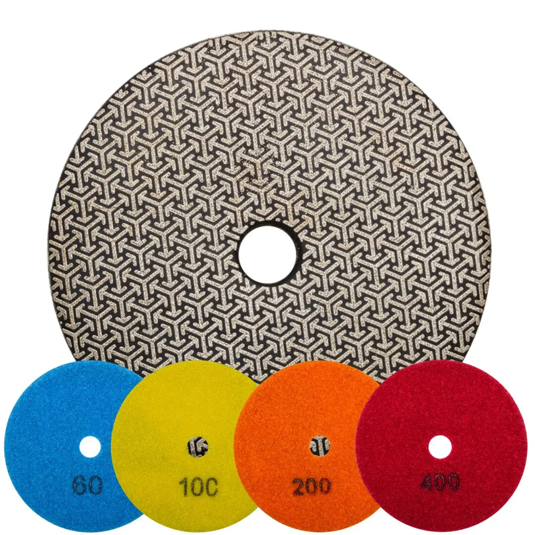 electroplated polishing pads-1 DDT 4" ELECTROPLATED POLISHING PADS - detroitdiamondtools