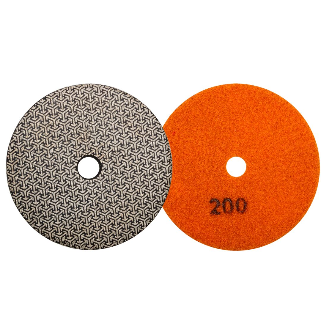 electroplated polishing pads 100G-1 (1) DDT 4" ELECTROPLATED POLISHING PADS