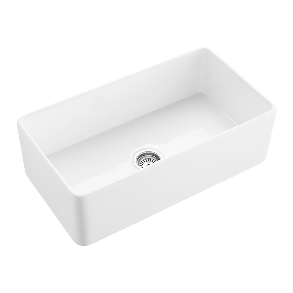 0001_FA3320-Fireclay-Apron-Sink-Flat-Side