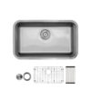 28" STAINLESS STEEL SINGLE BOWL KITCHEN SINK - Detroitdiamondtools