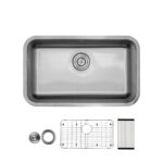 28" STAINLESS STEEL SINGLE BOWL KITCHEN SINK - Detroitdiamondtools