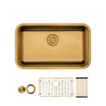 28" STAINLESS STEEL SINGLE BOWL KITCHEN SINK - Detroitdiamondtools