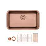 28" STAINLESS STEEL SINGLE BOWL KITCHEN SINK - Detroitdiamondtools