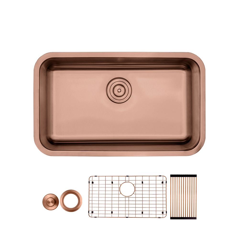 28" STAINLESS STEEL SINGLE BOWL KITCHEN SINK - Detroitdiamondtools