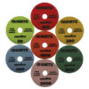 High-Gloss Stone Polishing - 4" WEHA QUARTZ 7 STEP POLISHING PADS 50-3000 - Detroitdiamondtools