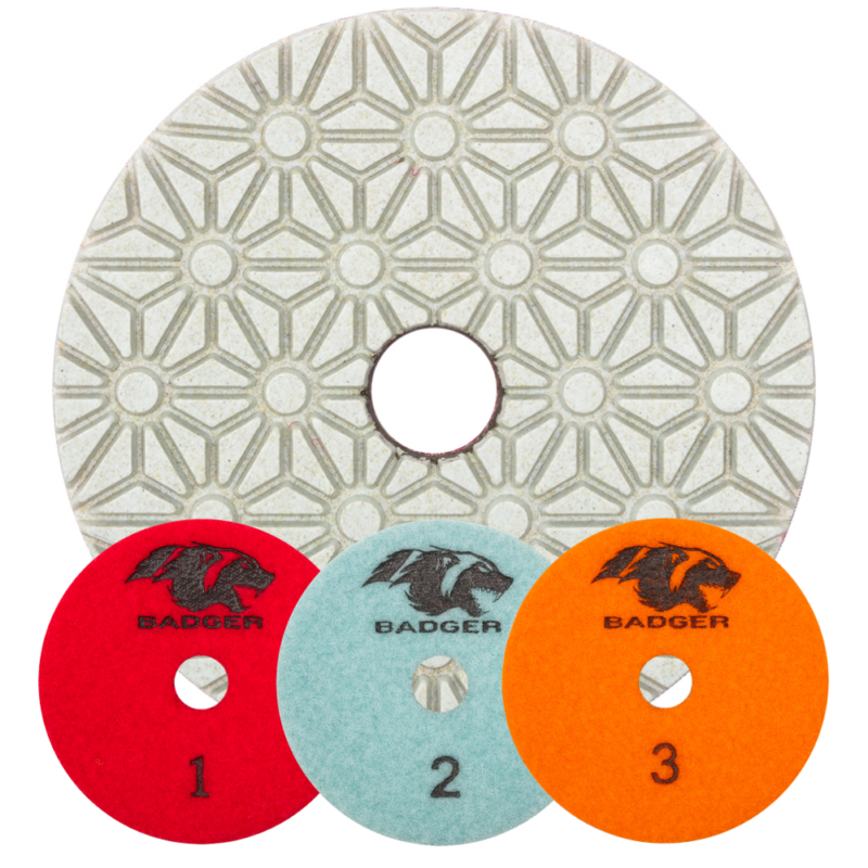 BADGER THREE STEP POLISHING PADS