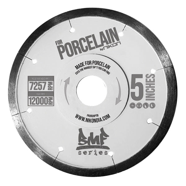 BMF™ SERIES CONTINUOUS THIN RIM BLADE FOR PORCELAIN - Detroitdiamondtools