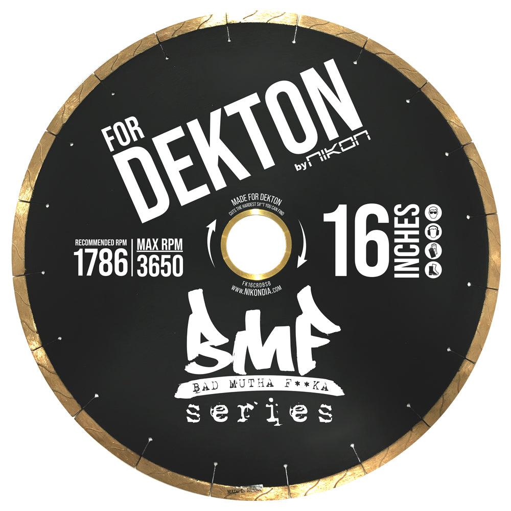 BMF™ Dekton Silent Core Continuous Rim Bridge Saw Blade - Detroitdiamondtools