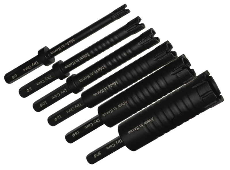 THE STINGER BLACK™ CORING BITS W/ HEX SHANK