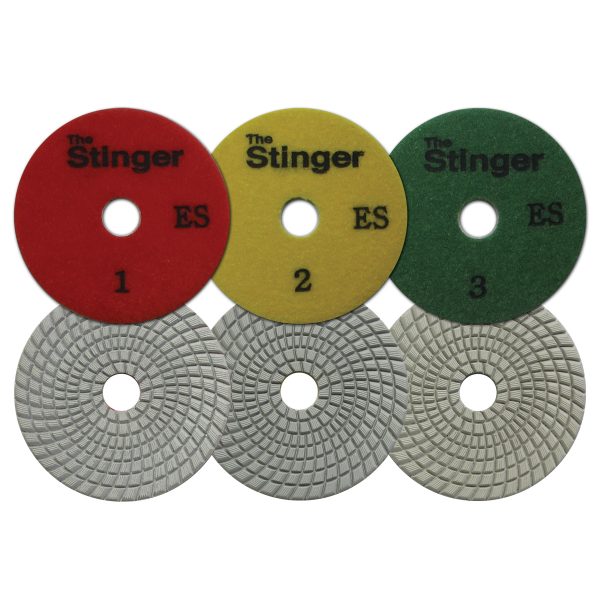 THE STINGER™ 3 STEP ES WET POLISHING PADS - Detroitdiamondtools