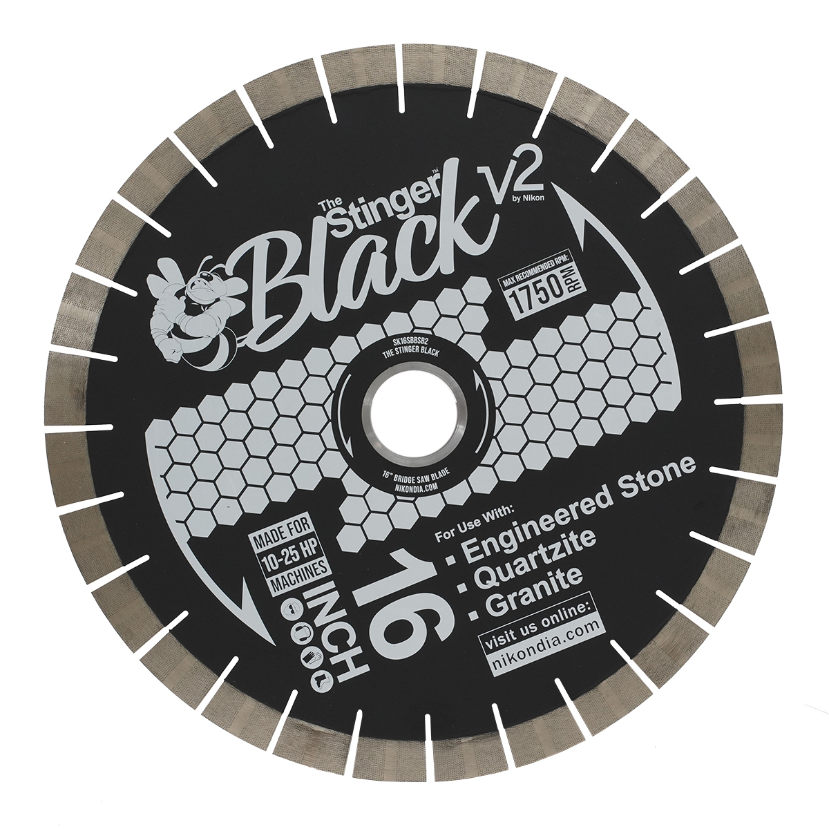 The Stinger BLACK™ V2 Bridge Saw Blade - Detroitdiamondtools