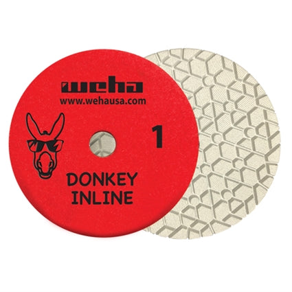 WEHA DONKEY 6" 3 STEP INLINE POLISHING PADS Step 1- Detroitdiamondtools