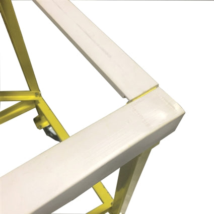 WEHA 28" X 84" X 40" WORK TABLE WITH WHITE LOCKING RUBBER - Detroitdiamondtools