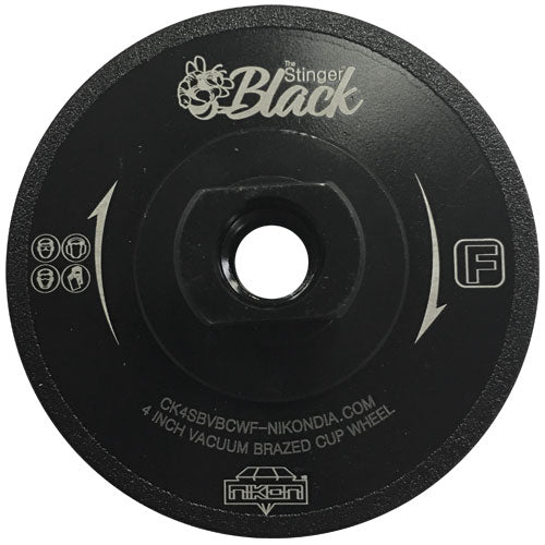 THE STINGER BLACK™ FLAT VACUUM BRAZED CUP WHEELS - Detroitdiamondtools