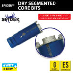 SPIDERDRYSEGMENTEDCOREBITS1x1 SPIDER™ DRY SEGMENTED CORE BITS - Detroitdiamondtools
