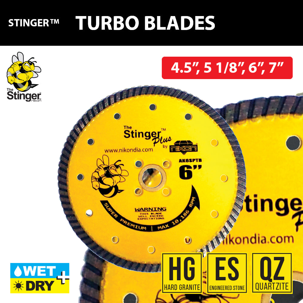 THE STINGER PLUS™ TURBO BLADE - Detroitdiamondtools