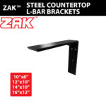 STEEL COUNTERTOP L-BAR BRACKETS - Detroitdiamondtools