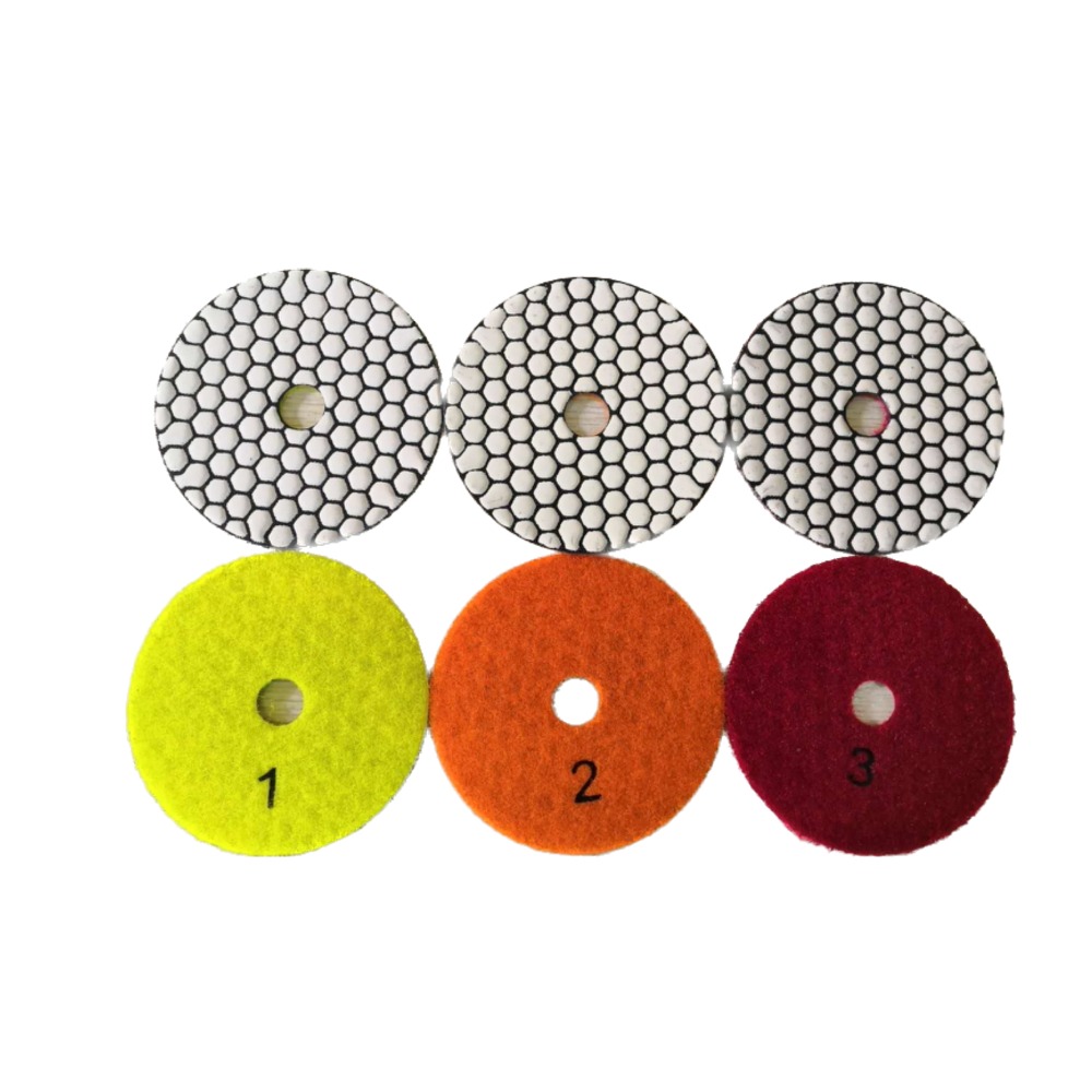 dura 3 step dry polishing pads-2 DURO THREE STEP DRY POLISHING PADS - Detroitdiamondtools