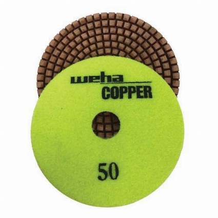 WEHA 4" COPPER DIAMOND POLISHING PADS - Detroitdiamondtools