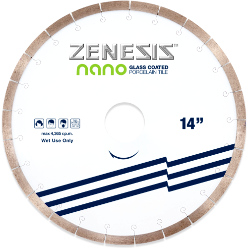 ZENESIS™ NANO PORCELAIN BLADE 14" - Detroitdiamondtools