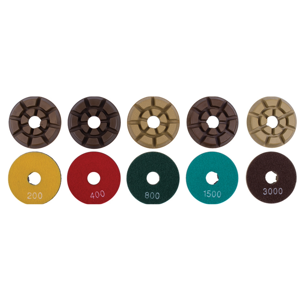Premium 3" Concrete Polishing Pads by Diamond Vantage