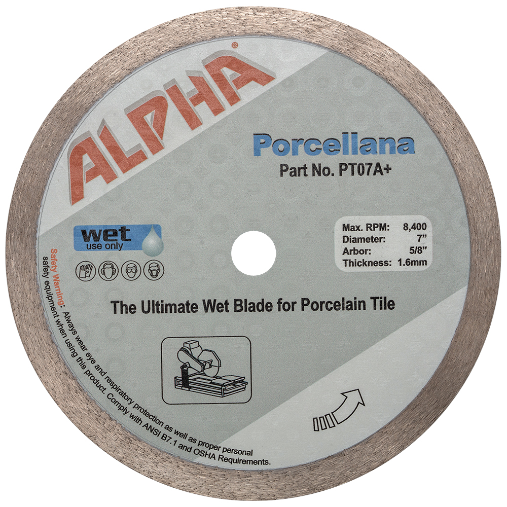 Alpha Porcellana Diamond Tile Blade