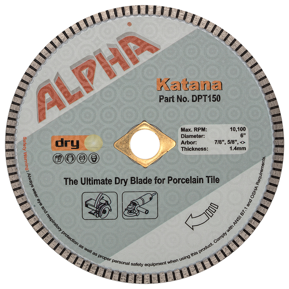 ALPHA KATANA DIAMOND BLADE ALPHA KATANA DIAMOND BLADE - Detroitdiamondtools