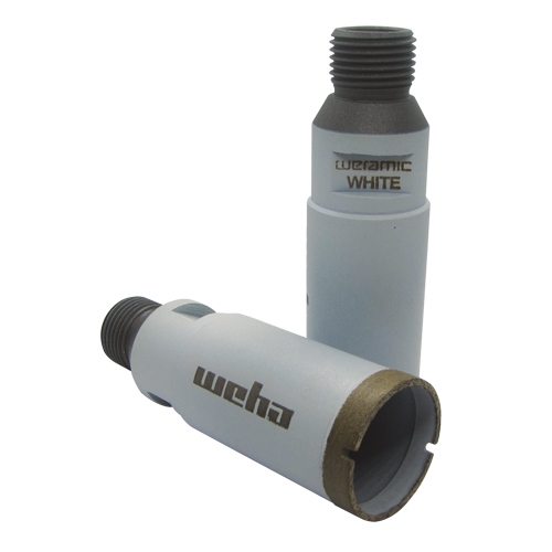 142845-3 Weramic 1 1/4" CNC Porcelain Ceramic Core Bit 1/2 Gas Thread