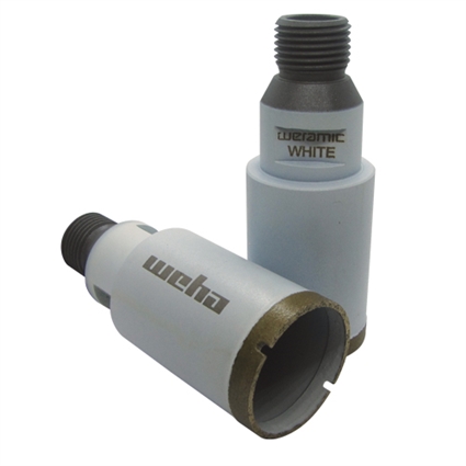 142846-3T Weramic 1 1/2" CNC Porcelain Ceramic Core Bit 1/2 Gas Thread