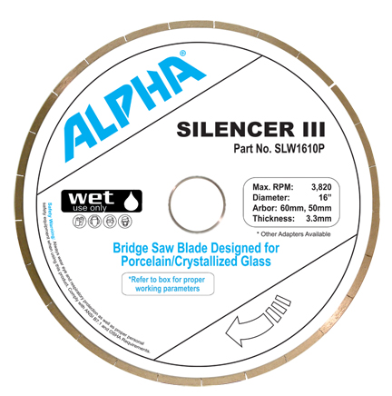 Alpha Silencer III for Porcelain/Crystallized Glass - Detroitdiamondtools