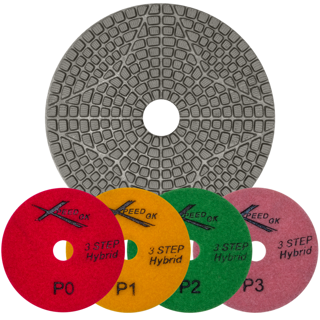 XPEED 3 STEP POLISHING PAD - STAR SHAPE - Detroitdiamondtools