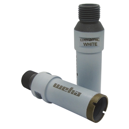 142844-3T Weramic 1" CNC Porcelain Ceramic Core Bit 1/2 Gas Thread