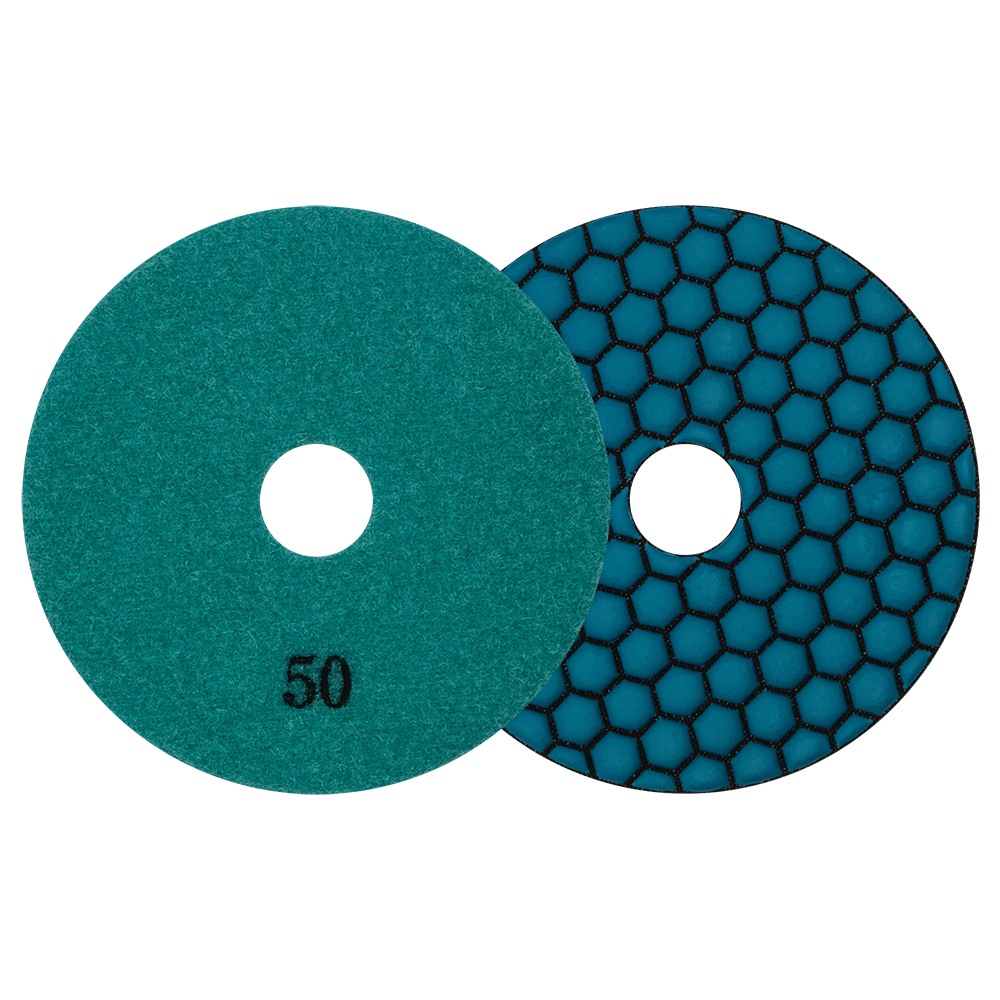 diamond vantage 7 step hexagon dry pads - detroitdiamondtools