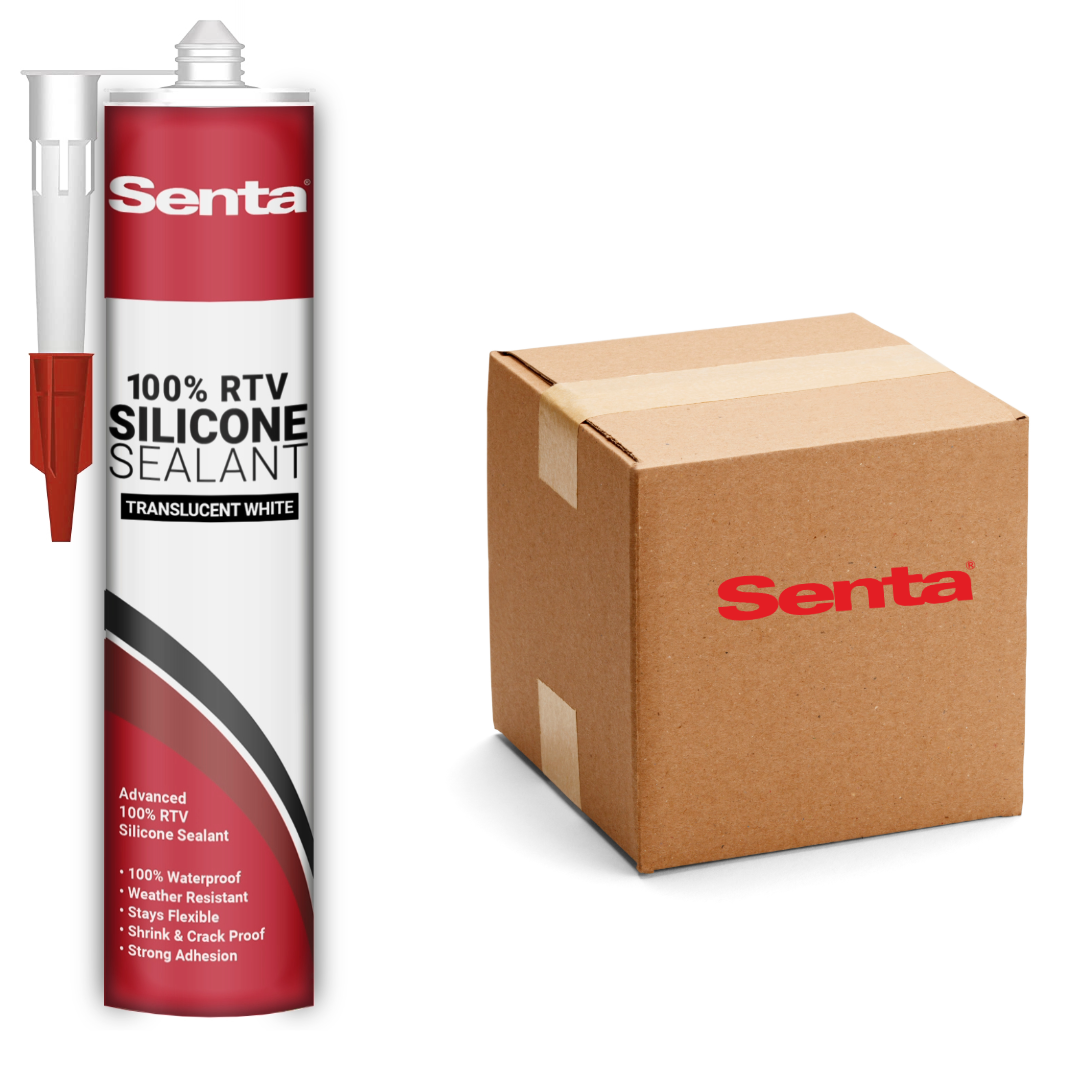 SENTA 100% RTV SILICONE SEALANT - TRANSLUCENT WHITE - Detroitdiamondtools