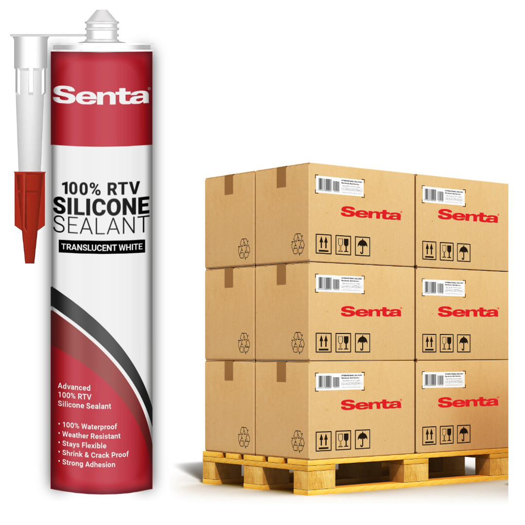 SENTA 100% RTV SILICONE SEALANT - TRANSLUCENT WHITE - Detroitdiamondtools