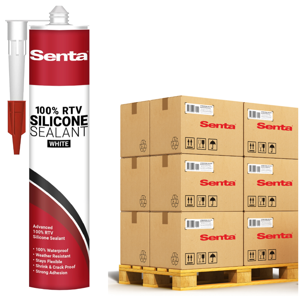 SENTA 100% RTV SILICONE SEALANT - WHITE - Detroitdiamondtools